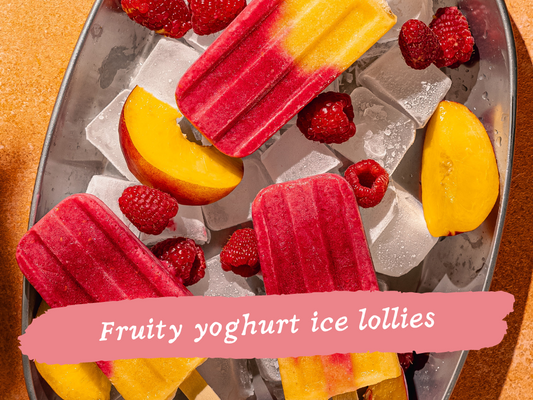 Easy homemade frozen yoghurt ice lollies for kids