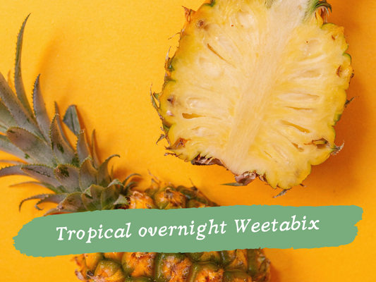 Easy kids breakfast recipe: Tropical overnight Weetabix