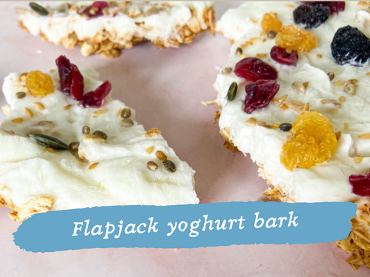Easy kids recipe: Flapjack yoghurt bark