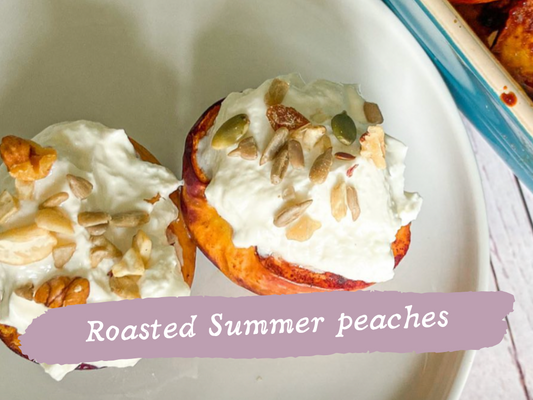 Family-friendly Summer recipe: Roasted peaches