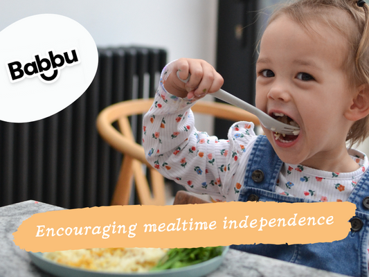 How to encourage mealtime independence - seven tips by Babbu!