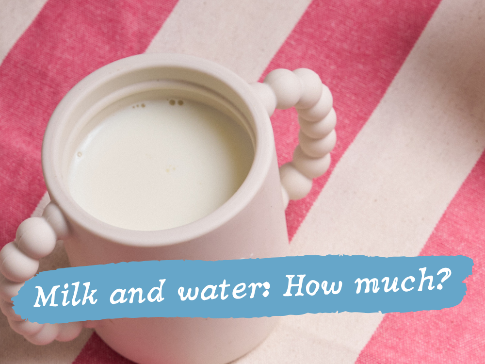 How much milk and water should a toddler drink?