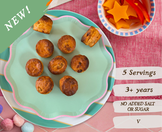 Sweet Potato & Red Pepper Mini Muffins